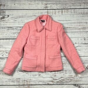 Classiques entier pink wool blend blazer size 10